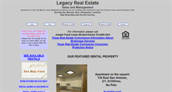 Desktop Screenshot of legacyrealestate.biz