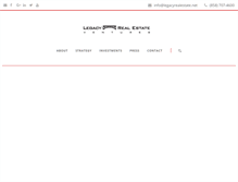 Tablet Screenshot of legacyrealestate.net