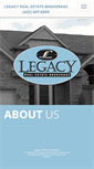 Mobile Screenshot of legacyrealestate.com